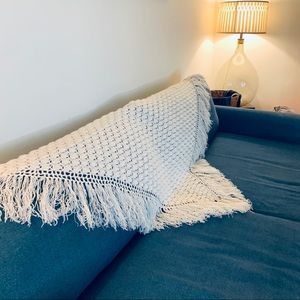 SOLD - VTG Handmade Afghan Crochet Blanket Throw